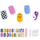 Semi Cured Gel Nail Strips - 20pcs Glaze Gel Nail Stickers, Salon Quality DIY Nail Wraps, Nail Stickers for Easy Application, UV Light Required
