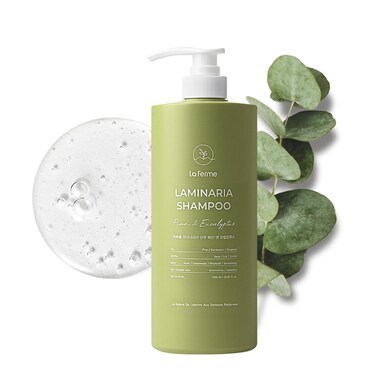 Laminaria Shampoo with Organic Ingredient, Korean Clarifying Shampoo, Hydrating for Dry Hair, Strengthening for Weak Hair, Sulfate &amp; Paraben-Free, for Women &amp; Men, 33.8 FL OZ, Pine Eucalyptus
