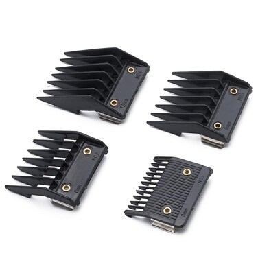 LALAFINA 4PCS Hair Clipper Combs Guides Replacement Guards Set Replacement Beard Stubble Guide Comb for Most Clippers/Trimmers, 3mm/6mm/9mm/12mm