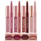 LANGMANNI 4pcs Matte Lipstick with Lipliners Durable Makeup Set,Long-Lasting Non-Stick Cup Not Fade Waterproof Pigmented Velvet Lipgloss Kit Beauty Cosmetics Makeup Gift for Girls(#2+4+6+8)