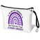 Elephant Alzheimers Awareness Makeup Bag Purple Ribbon Awareness Alzheimers Cosmetic Bag Alzheimers Support Alzheimers Family Gifts For Dementia Support (White Alzheimer)