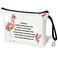 Flamingo Gifts for Women Pink Flamingo Flamingo Cosmetic Bags for Women Makeup Bag Flamingo Gift Bags Never Forget How Flamazing You Are Flamingo Inspirational Gift (White flamingo gifts)