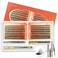Lash Clusters Kit - LANKIZ DIY Lash Extension Kit, D Curl Wispy Natural False Lashes, Waterproof Bond &amp; Seal Glue, Long-Lasting Individual Eyelash Clusters for Beginners &amp; Professionals - Muse D