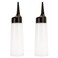 lasenersm 2 Pieces Hair Dyeing Bottle Hair Coloring Bottle Hair Application Bottle Hair Color Applicator Bottle Shampoo Bottle Shampoo Pot with scale(Black, 150ml)