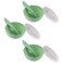 lasenersm 3 Sets Plastic Facial Mask Mixing Bowl with Plastic Spatula and Lid Facemask Bowl Mud Mask Mixing Bowl DIY Skin Care Mixing Tool Kit for Lady Women Home Beauty Salon Use, Green