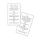 Tongue Piercing Aftercare Instruction Cards   50 pk 2x3.5&rdquo; Piercing Studio Beginners Kit Business Saline Spray Cleaner for Clients Ear, Nose Modern Simple