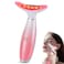 LATME Facial Massager,Neck Face Massager Tool,3 Mode Massage with Heat,Portable Beauty Instrument for Skin Care Women Gift (Gradient Pink)