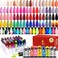 Lavender Violets 49 PCS Gel Nail Polish Set,45 Colors Spring Neon Glow in the Dark Effect with Nail Primer,Builder Base Coat,Glossy,Matte Top Coat Red Jelly Nude Glitter New Year Gifts for Women A950