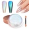Laza Chameleon Pearl Chrome Nail Powder, Glazed Donut Metallic Mirror Effect Pigment, Iridescent Aurora Nail Glitter Holographic Fairy Dust Nail Art Supplies Nail Techs, Resin Craft &ndash; Mermaid Legend