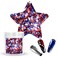 Laza 2g Stars Glitter for Independence Day Confetti Sparkle Shiny Micro Five-Pointed Star Sequins Acrylic Paillettes for DIY Crafts Nail Art Decoration Party Face Body Make Up - Red Blue Silver