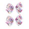 Soccer Ribbon Bow Hair Clips soccer bows Hair Accessories for girls.(FJ27) (Design and colour)