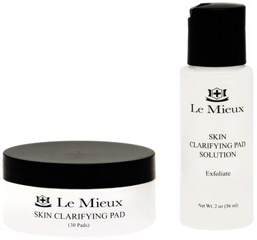 Le Mieux Skin Clarifying Pad - Salicylic Acid Facial Pads with Algae &amp; Witch Hazel, Face Exfoliant Pads for Visible Clogged Pores, Blemishes &amp; Breakouts, Exfoliating Skin Solution (2 oz / 30 pads)