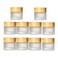 Leadigol 10Pack Empty Sample Jars, Frosted Glass Cream Jar Bottle with Lid Cosmetic, Refillable Cream Jar Pot for Makeup Lotion, Cosmetic Containers Refillable Jars