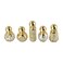 Leadigol Perfume Bottle,Arabic Mini Refillable Bottle Electroplating Oil Container Transparent Empty Roll-On Bottles,5PCS