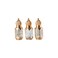 Leadigol Golden Refillable Perfume Bottles Roll-on Essential Oil Bottle Empty Cosmetics Sample Test Container,6ml