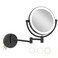 8&amp;quot; Wall Mounted Lighted Makeup Vanity Mirror with 3 Color Lights Stepless Dimming, 1X/10X Magnifying LED Two Sided Bathroom Touch Sensor Extendable Arm 360 Swivel Shaving Mirror Hardwired, Matte Black