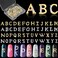 52 Pieces Letters Nail Charms Gold and Sliver Rhinestone Letter Charms 3D Capital Letters Nail Studs Alphabet Nail Decoration for Women Nail Art Accessories Salon (Elegant Style)