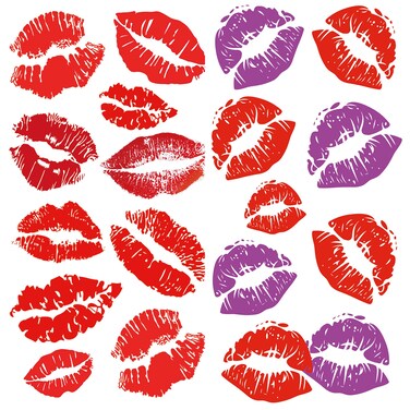 6-Sheet Fake Halloween Lip Print Face Temporary Tattoo Stickers for Adults Men Women Girls Kids Halloween Parties Makeup