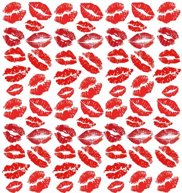 Bright Watermelon Red Lip Prints Tattoos Temporary Face Tattoo Sticker