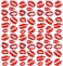 Bright Watermelon Red Lip Prints Tattoos Temporary Face Tattoo Sticker