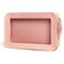 LETGO Clear Makeup Bags, TSA Approved Toiletry Bag with Zipper, Clear Makeup Organizer Fit Carry-on Travel Essentials,Clear Cosmetic Bags for Women Men (C-Pink)