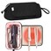 Leudes Hair Tools Travel Bag for Women Heat Resistant Mat for Travel Essentials Hot Tools Straighteners,Flat Irons,Curling Iron,Hot Air Brushes and Hair Dryer Organizer Bags 2 in 1(Black)