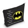 LEVLO Bat Classic Logo Make Up Bag - Cosmetic Gift, Stronger Smarter Than You Think, Black Zipper Pouch