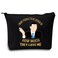LEVLO Michael Scott Cosmetic Makeup Bag The Office Fans Gift I Want People To Be Afraid Of How Much They Love Merch Black