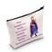 LEVLO Princess Anna Cosmetic Make Up Bag Anna Inspire Gift You Are Braver Stronger Smarter Than You Think Princess Makeup Zipper Pouch Bag (Always Princess Anna)
