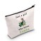 LEVLO Fitness Dance Cosmetic Make Up Bag Fitness Dance Workout Gift Just A Girl Who Loves Dance Makeup Zipper Pouch Bag (Who Loves Zumba)