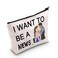LEVLO Newsies Fans Cosmetic Make Up Bag Newsies Musical Theatre Inspired Gift I Want To Be A Newsie Newsies Makeup Zipper Pouch Bag For Friend Family (To Be A Newsie)