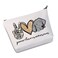 LEVLO Weimaraner Dog Make Up Bag Weimaraner Mom Gift Peace Love Weimaraner Make Up Zipper Pouch Bag For Dog Lover (Peace Weimaraner)