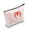 LEVLO Spider Movie Cosmetic Make Up Bag Movie Fans Inspired Gift You Are Braver Stronger Smarter Than You Think Spider Makeup Zipper Pouch Bag (Spider Bag)