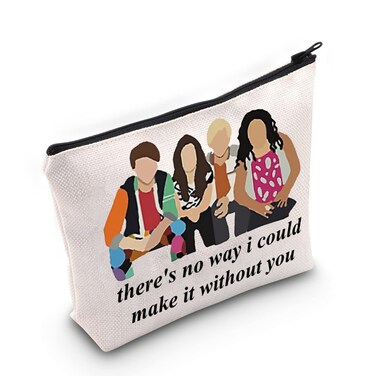LEVLO Austin And Trish Cosmetic Make Up Bag Ally &amp; Dez Fans Gift There's No Way I Could Make It Without You Makeup Zipper Pouch Bag (There's No Way)