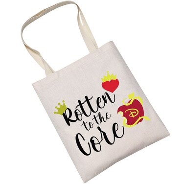 LEVLO Descendants Cosmetic Make Up Bag Descendants Fans Gift Rotten to the Core Makeup Zipper Pouch Bag For Friend Family (Rotten to the Core Tote)