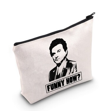 LEVLO Tommy DeVito Quote Cosmetic Make Up Bag Tommy Fans Gift Funny How 80's 90's Gangster Film Movie Makeup Zipper Pouch Bag(Funny How)