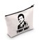 LEVLO Tommy DeVito Quote Cosmetic Make Up Bag Tommy Fans Gift Funny How 80's 90's Gangster Film Movie Makeup Zipper Pouch Bag(Funny How)