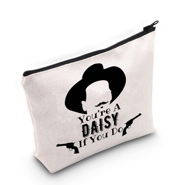 LEVLO Tomb Stone Movie Cosmetic Bag Movie Fans Gift You're a Daisy If You Do Make up Zipper Pouch Bag For Movie Fans(You're a Daisy)