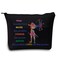 LEVLO Archery Cosmetic Make Up Bag Archer Gifts Idea Archery You Are Braver Stronger Smarter Than You Think Makeup Zipper Pouch Bag For Women Girls (Always Archery Black)