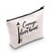 LEVLO Lucy in Narnia Quote Cosmetic Make Up Bag Narnia Movie Fans Gift Courage Dear Heart Makeup Zipper Pouch Bag (Courage Dear Heart)