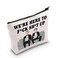 LEVLO Step Brother TV Show Cosmetic Make Up Bag Brennan Dale Fans Gift We're Here To f*ck sh*t up Step Brothers Makeup Zipper Pouch Bag For Friend Family (We're Here)