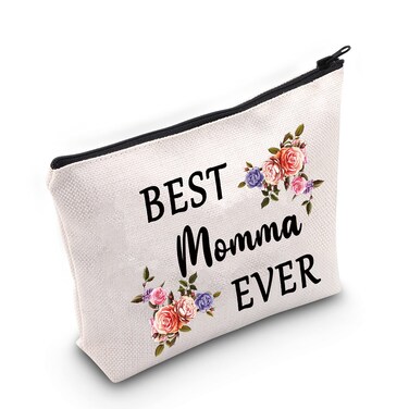 LEVLO Mother's Day Gift Idea Best Mom/Nana/Momma/Mia/Aunt Ever Makeup Bags Gift for Aunt Mother Grandmother (momma)