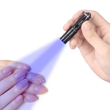 LIGHTFE UV101D Mini UV LED Nail Lamp, Fast Curing and Professional UV Nail Dryer, Portable Gel Nail Polish Curing Fingernail and Toenail Ultraviolet Light, for Nail Art Tool and Nail Repair