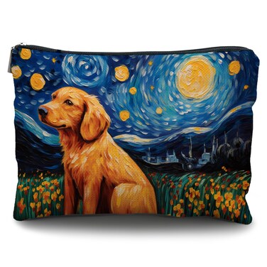 golden retriever makeup bag，golden retriever gifts for women，golden retriever mom gifts，Golden Mom Makeup Bags Golden Retriever Mom Gift