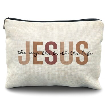 christian makeup bag,jesus cosmetic bag,christian gifts for women,Christian pencil pouch bible bag Christian Gift bags,bible accessories women,bible bags for women bible pencil pouch