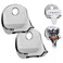 Linkidea 2 Pack Wall Mount Razor Holder for Shower Wall, Self Adhesive Shaver Bathroom Hooks Hanger Compatible with Gillette Venus Platinum, Fusion 5 Proshield &amp;amp; Proglide, Mach 3 Classic (Grey)