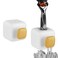 Linkidea 2 Pack Shower Wall Mount Razor Holder, Self-Adhesive Drain Storage, Shaver Organizer for Towel, Loofah, Compatible with Gillette Fusion 5 Power, Dorco Pace 6 Pro(White)