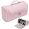 Travel Case Compatible with Dyson Airwrap Styler, Portable Storage Bag for Hair Curler and Attachments, Waterproof Travel Organizer with Hanging Hook Multi-pockets (Pink)