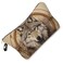 Wolf Dreamcatcher Makeup Bag Wild Wolf Small Cute Organizer Bag Zipper Pouch Wolf Print Cosmetic Bag Present for Wolf Lovers Women Friends