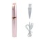 USB Rechargeable Portable Electric Eyebrow Trimmer Pen for Women,Painless Precision Eyebrow Hair Remover, Safe Eyebrow Shaver Razor Tool for face Leg Lip Armpit Hand(Rose Gold)